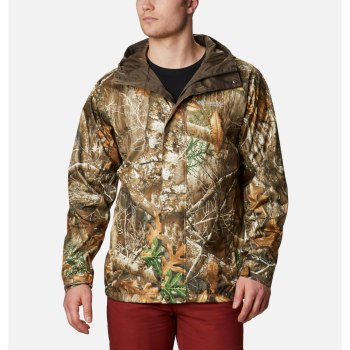 Pánské Bundy Columbia PHG Camo Rain Hnědé RINUXL759